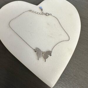 Sterling silver butterfly bracelet